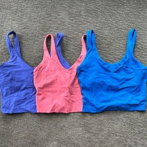 3 lululemon align tanks size 6